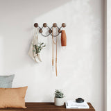 Umbra Dotsy Wall 7 Hook Walnut - Image 02