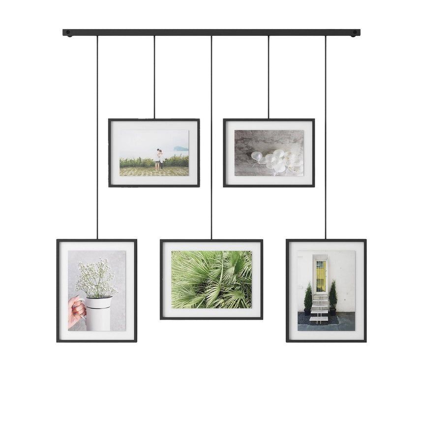 Umbra Exhibit Photo Frame Set of 5 Black - Image 01