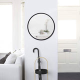 Umbra Hub Round Wall Mirror 61cm Black - Image 02