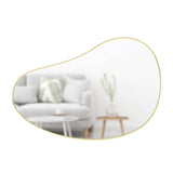 Umbra Hubba Pebble Wall Mirror Brass - Image 01