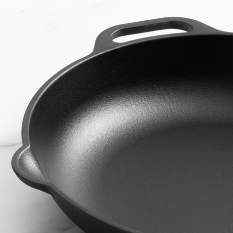 Victoria Seasoned Cast Iron Open Chef's Pan 33cm - Image 02