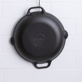 Victoria Seasoned Cast Iron Open Chef's Pan 33cm - Image 04