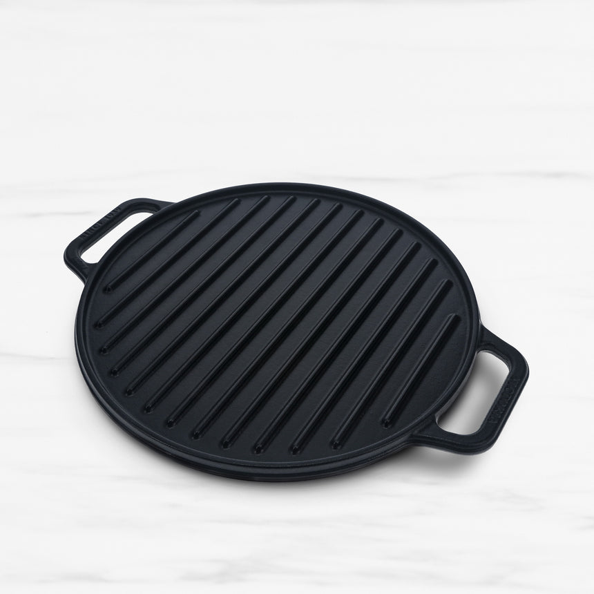 Victoria Seasoned Round Cast Iron Reversible Grill 32cm - Image 01