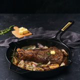 Victoria Signature Soft Seasoned Cast Iron Skillet 30cm in Black - Image 02