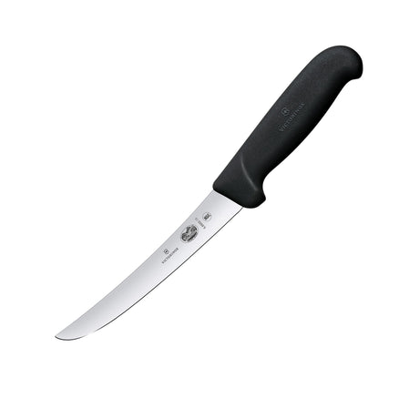 Victorinox Curved Wide Blade Boning Knife 15cm Black - Image 01