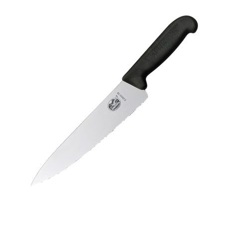 Victorinox Fibrox Cooks-Carving Knife Wavy Edge 19cm - Image 01
