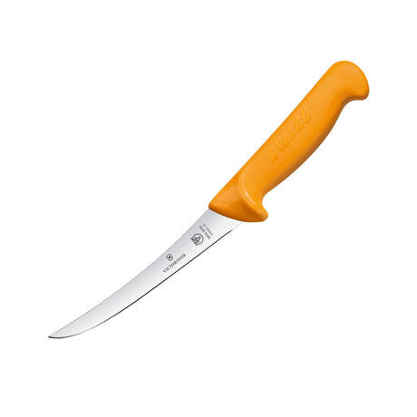 Victorinox Swibo Curved Blade Boning Knife 13cm Orange - Image 01