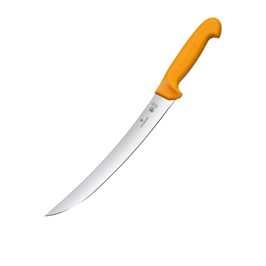 Victorinox Swibo Curved Stiff Butchers Knife 26cm Orange - Image 01