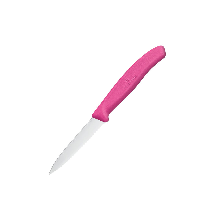 Victorinox Swiss Classic Serrated Paring Knife 8cm in Pink - Image 01