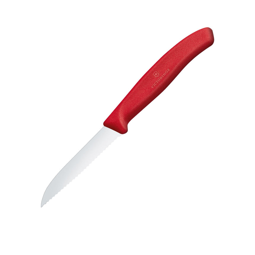 Victorinox Swiss Classic Serrated Paring Knife 8cm in Red - Image 01