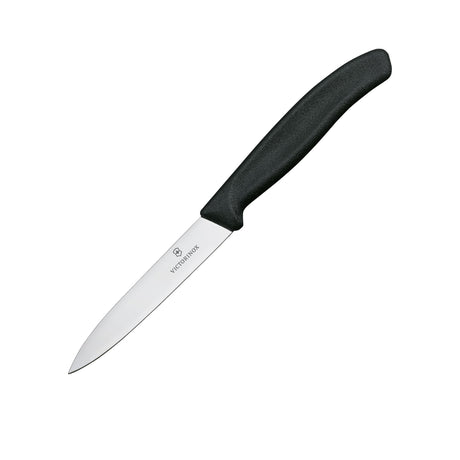 Victorinox Paring Knife Pointed Blade 10cm in Black - Image 01