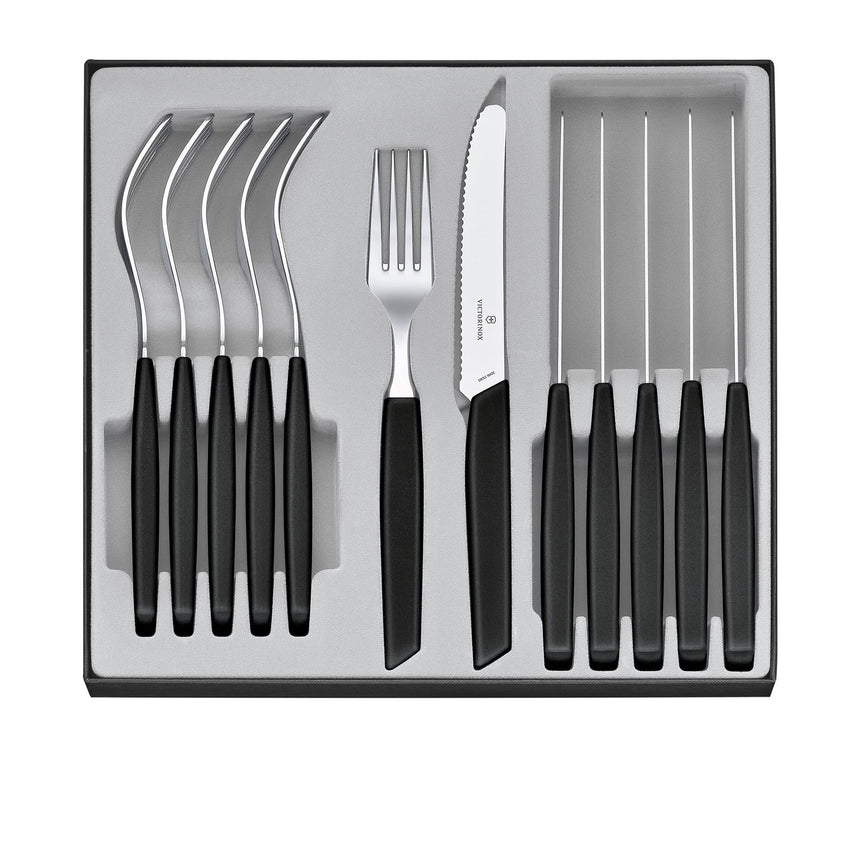 Victorinox Swiss Modern Table 12 Piece Set in Black - Image 01