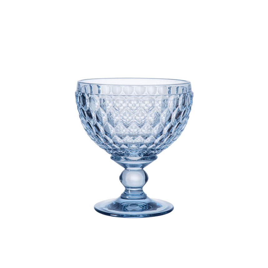 Villeroy & Boch Boston Coloured Champagne Coupe and Dessert Bowl Set of 4 in Blue - Image 02