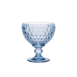 Villeroy & Boch Boston Coloured Champagne Coupe and Dessert Bowl Set of 4 in Blue - Image 02