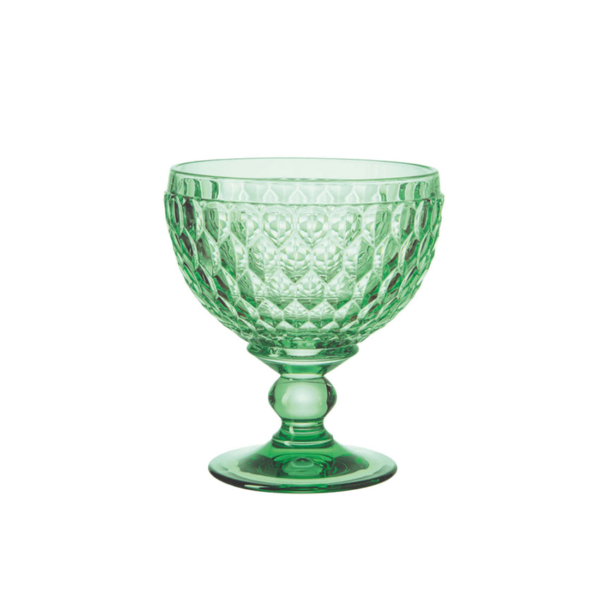 Villeroy & Boch Boston Coloured Champagne Coupe and Dessert Bowl Set of 4 Green - Image 02