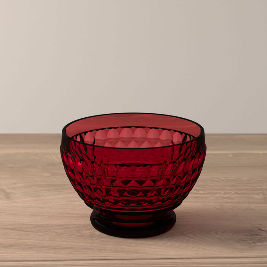 Villeroy & Boch Boston Coloured Dessert Bowl Set of 4 in Red - Image 03