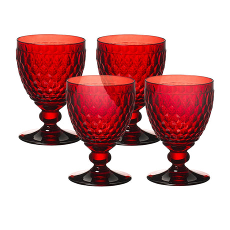 Villeroy & Boch Boston Coloured Red Wine Goblet 200ml Set of 4 Red - Image 01