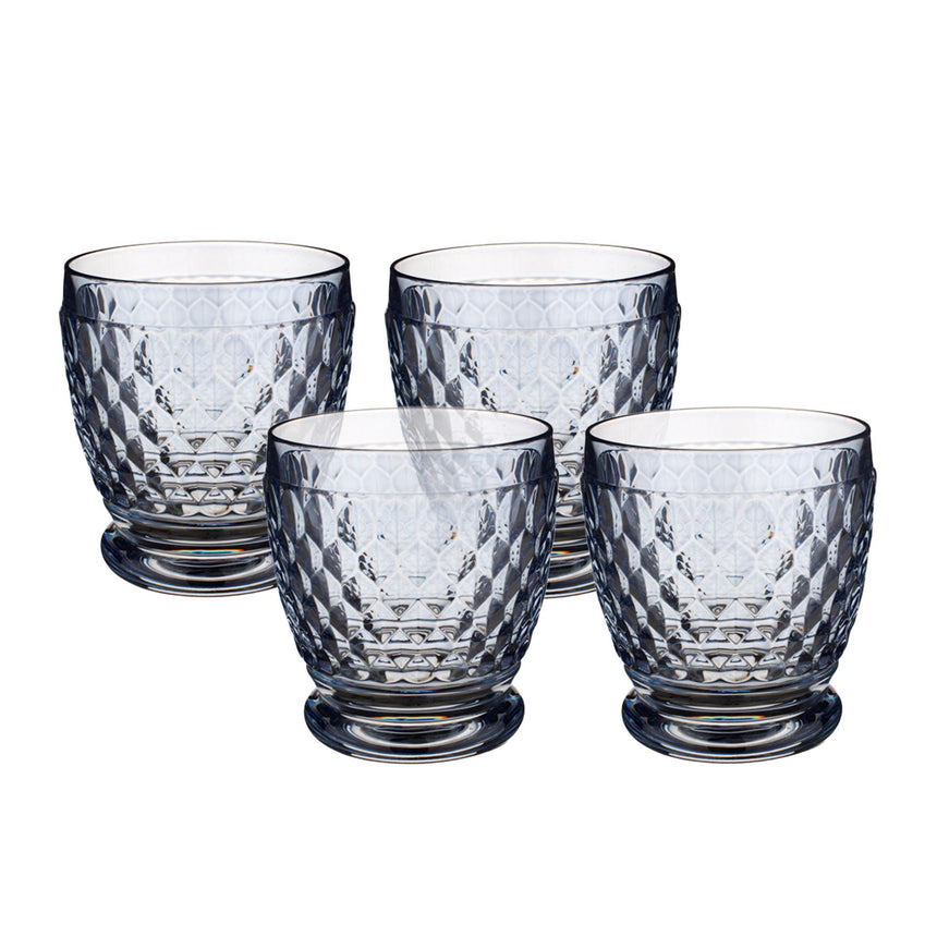 Villeroy & Boch Boston Coloured Water and Cocktail Tumbler 330ml Set of 4 Blue - Image 01