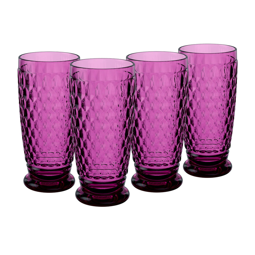 Villeroy & Boch Boston Highball Tumbler 300mL Set of 4 Berry - Image 01