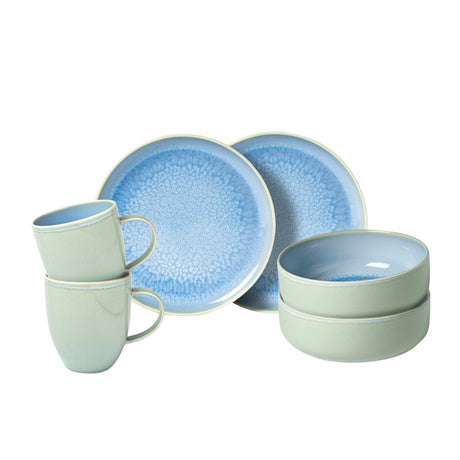 Villeroy & Boch Crafted in Blueberry Breakfast Set 6 Piece - Image 01
