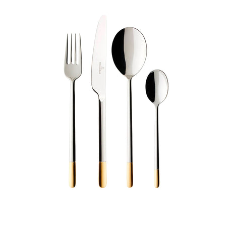 Villeroy & Boch Ella Partially Gold Plated 24 Piece Cutlery Set - Image 01