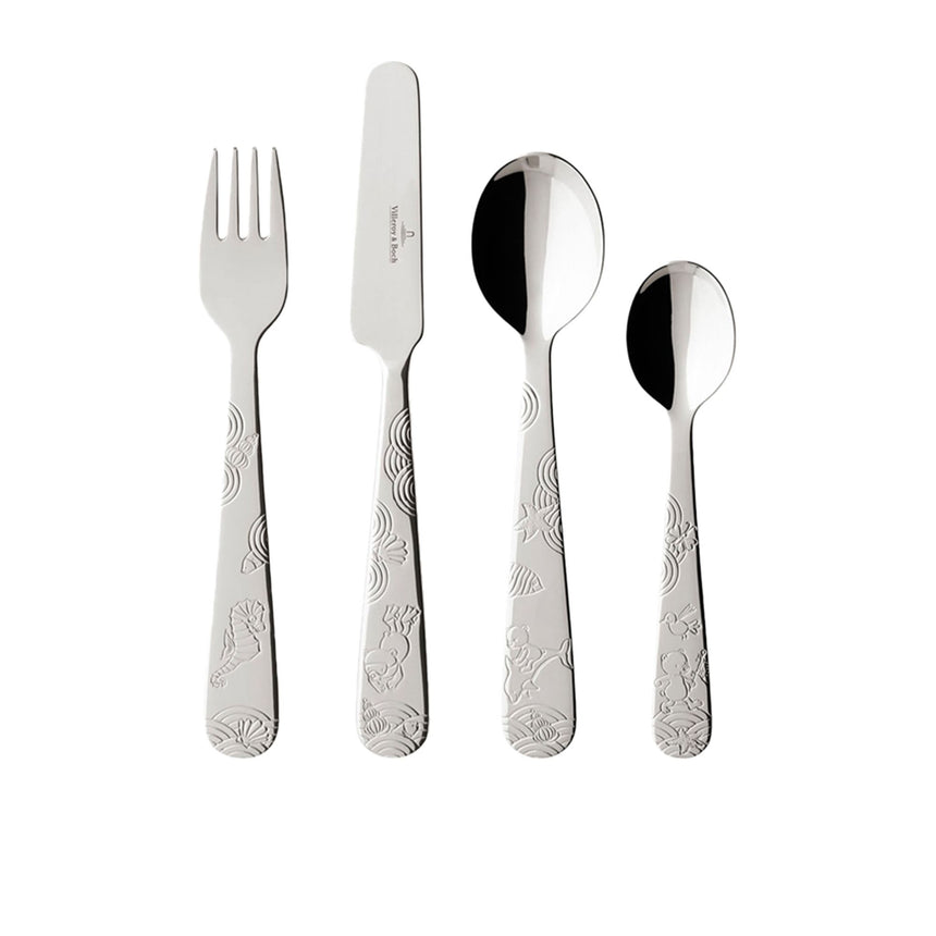 Villeroy & Boch Happy As A Bear Children Cutlery 4 Piece Set - Image 01