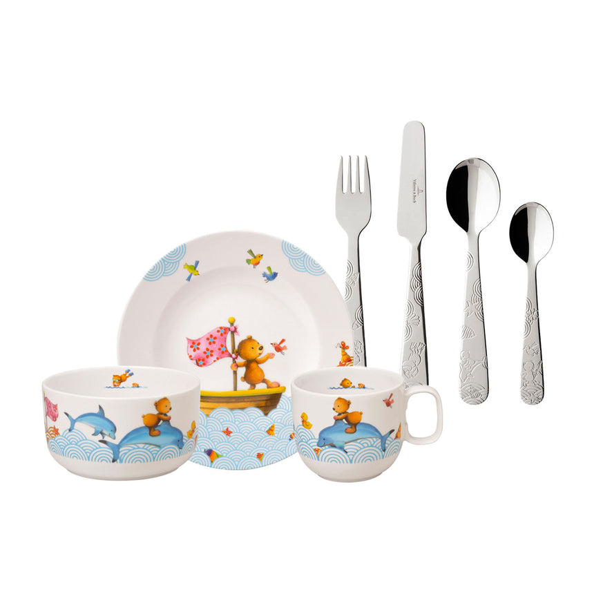 Villeroy & Boch Happy as a Bear Dinner Set 7 Piece - Image 01