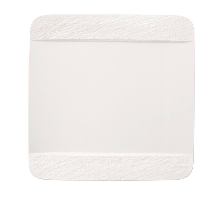 Villeroy & Boch Manufacture Rock Blanc Square Dinner Plate 28cm - Image 01