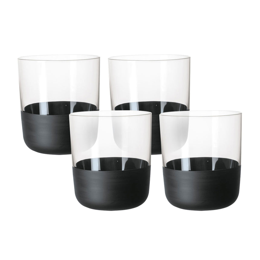 Villeroy & Boch Manufacture Rock Old Fashioned Tumbler 250ml Set of 4 - Image 01