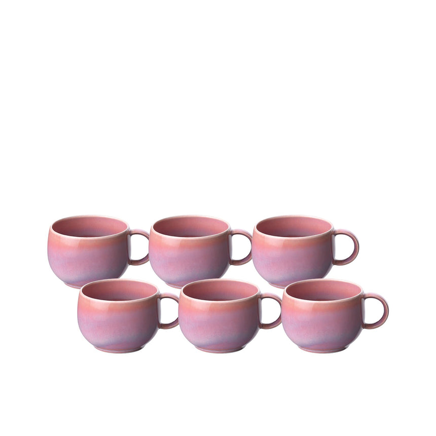 Villeroy & Boch Perlemor Espresso Cup 60ml Set of 6 Coral - Image 01