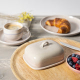 Villeroy & Boch Perlemor Home Butter Dish with Cover Sand - Image 03