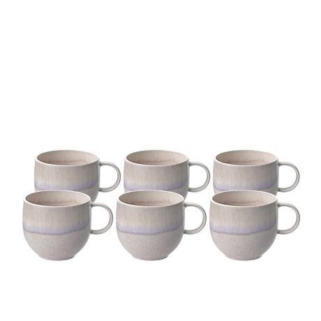 Villeroy & Boch Perlemor Mug 290ml Set of 6 Sand - Image 01