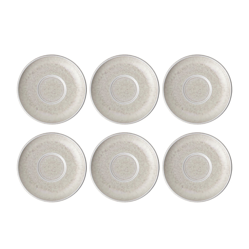 Villeroy & Boch Perlemor Saucer 12cm Set of 6 Sand - Image 01