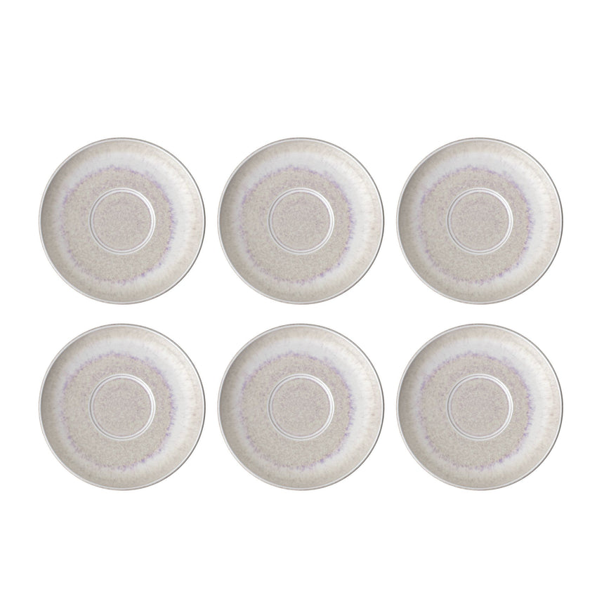 Villeroy & Boch Perlemor Saucer 16cm Set of 6 Sand - Image 01