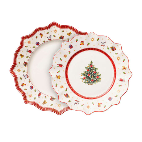 Villeroy & Boch Toy's Delight Winter Collage Dinner Plate Set 8pc - Image 01