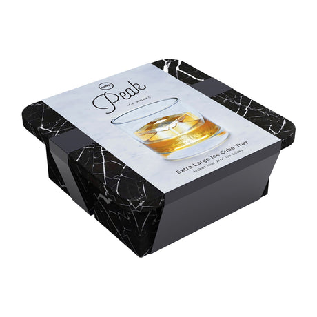 W& P Peak Ice Cube Tray Extra Large Marble in Black - Image 01