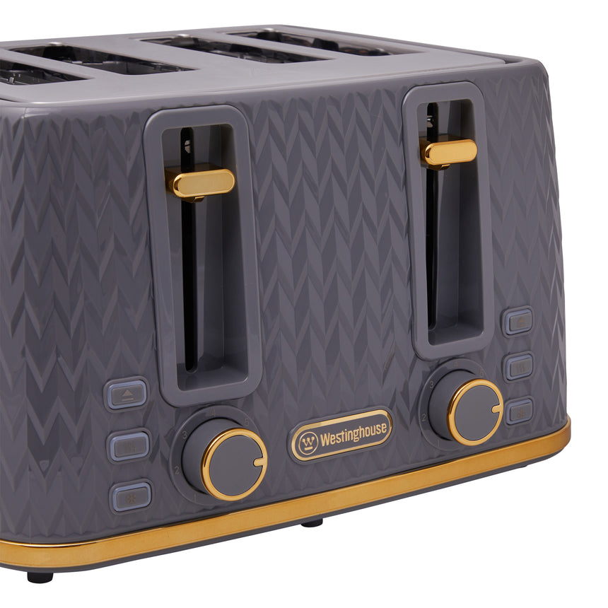 Westinghouse Kettle and Toaster Pack Grey - Zigzag Pattern - Image 06