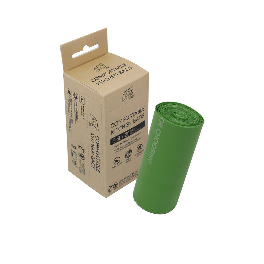 White Magic Compostable Kitchen Bags 9.5 Litre 25 Bags - Image 01