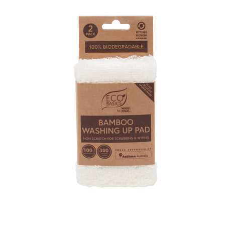 White Magic Eco Basics Bamboo Washing Up Pad - Image 01