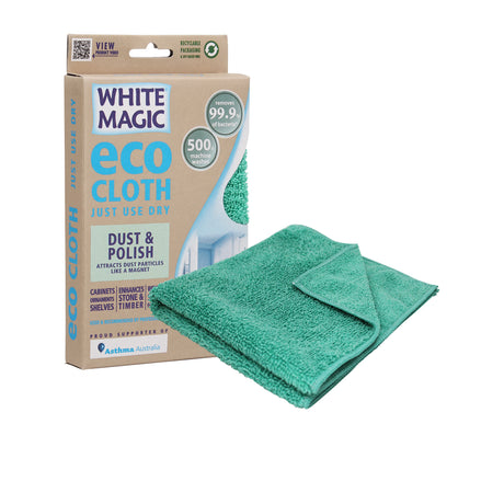 White Magic Microfibre Dust & Polish Eco-Cloth - Image 01