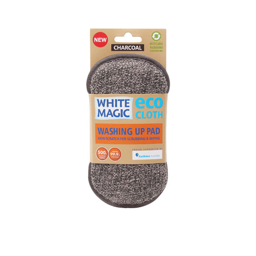 White Magic Microfibre Washing Up Eco Pad Charcoal - Image 02