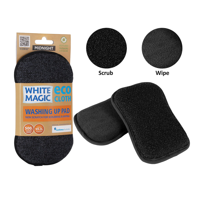 White Magic Microfibre Washing Up Eco Pad Midnight - Image 03