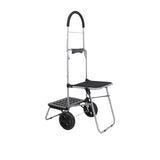 White Magic Handy Trolley with Seat Black - Image 05