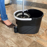 White Magic Spin Mop Duo Hand & Foot Press - Image 04