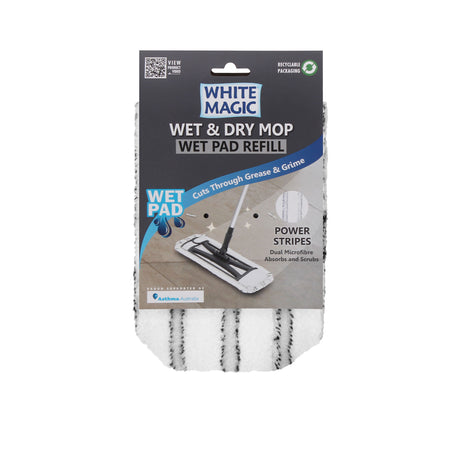 White Magic Wet & Dry Mop Wet Pad Refill - Image 01