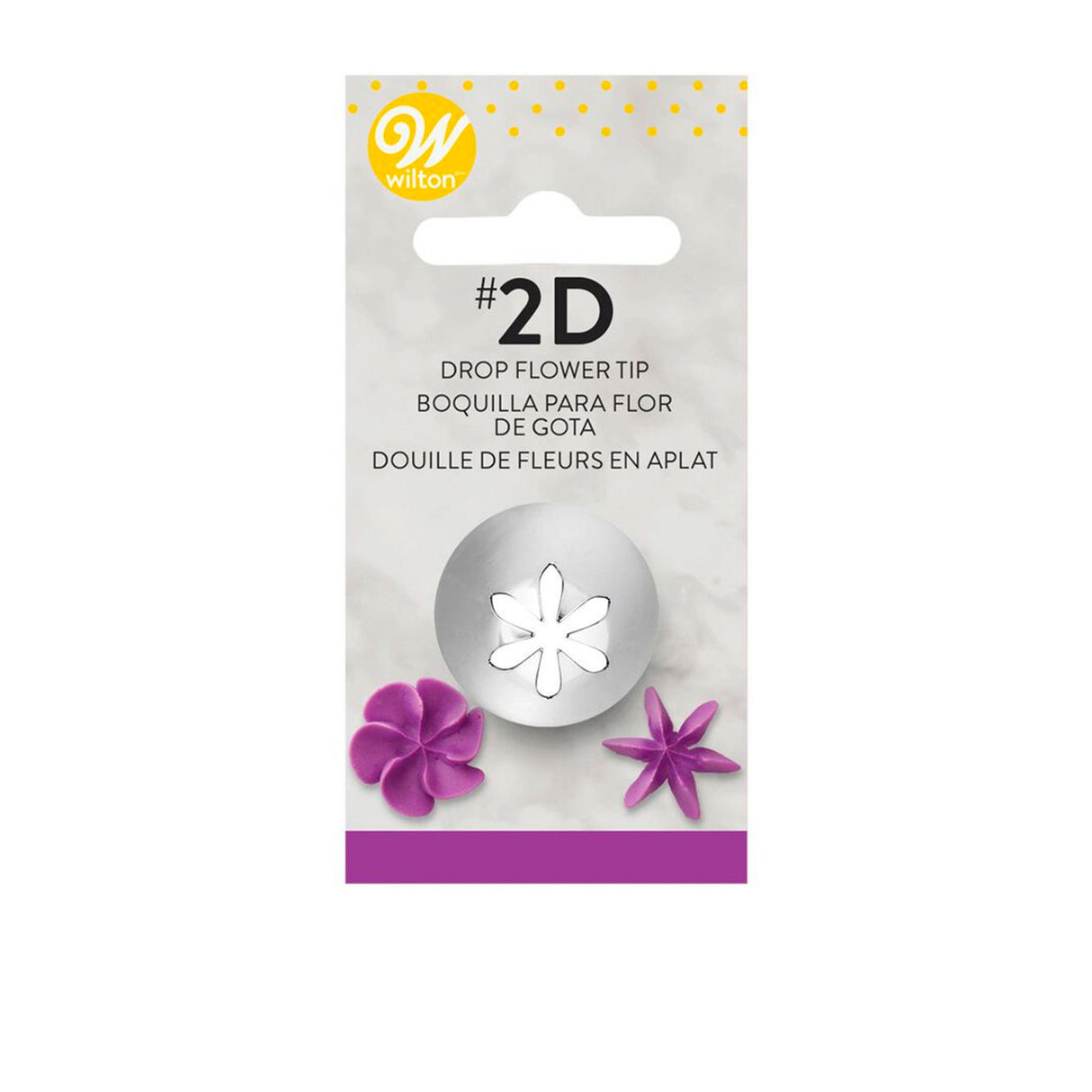 Wilton Cake Decorating Tip - Drop Flower #2D - Image 03