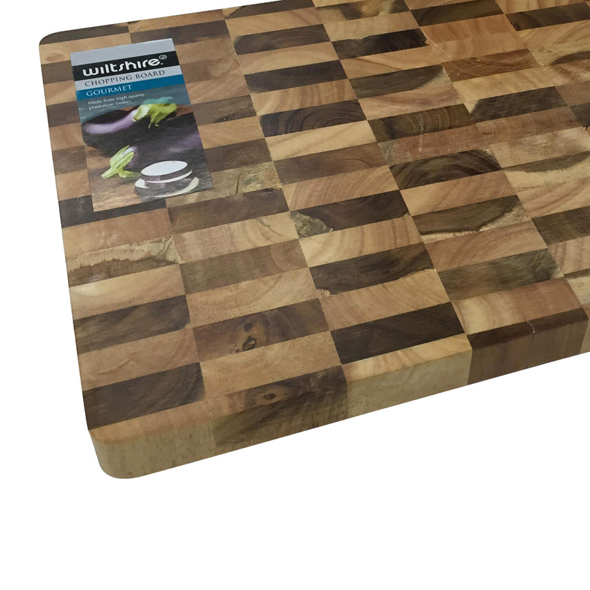 Wiltshire Chequered End Grain Cutting Board 40x30cm - Image 02