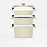 Wolstead Endure Stackable Casserole 4 Piece Set Ivory - Image 03