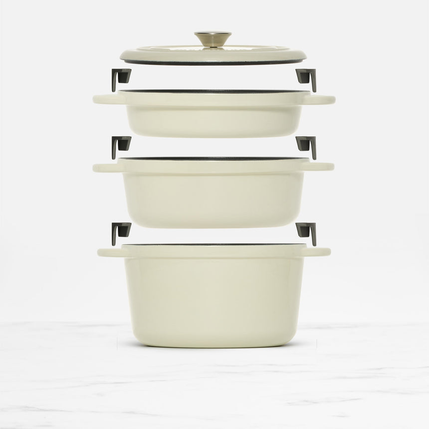 Wolstead Endure Stackable Casserole 4 Piece Set Ivory - Image 03