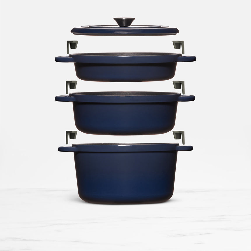 Wolstead Endure Stackable Casserole 4 Piece Set Navy - Image 03